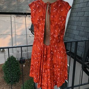 Free People Abstract Print Mini Dress
